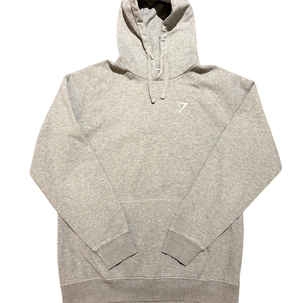 Gymshark Light Grey Pullover Hoodie